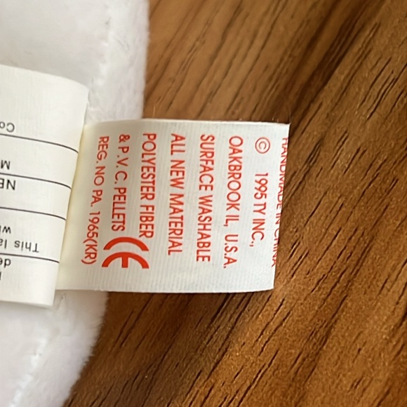 VINTAGE TY SPOOKY the ghost original Beanie Baby WITH TAG 1995 Style 4090 plush - Picture 10 of 11